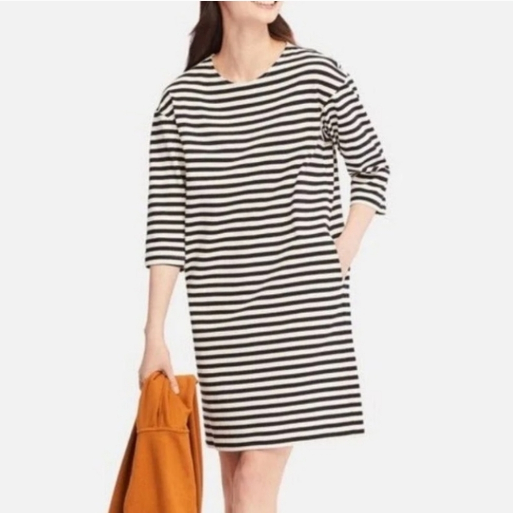 Striped Black and White Dress